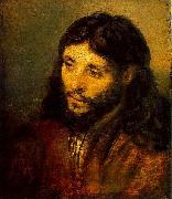 Rembrandt van rijn Young Jew as Christ painting